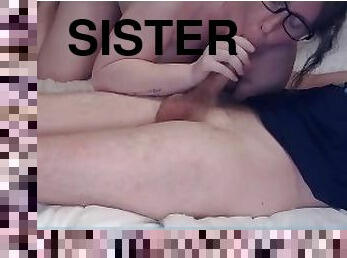 Stepsister Freya Sinn Give Step Brother Head While Being Fucked by Husband