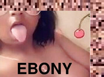 Ebony Gf playing with her pussy for me