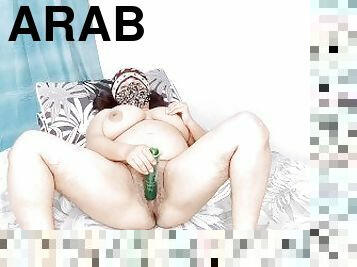 Arabic Chubby Big Boobs Girl Mastrubation With Big Cucumber