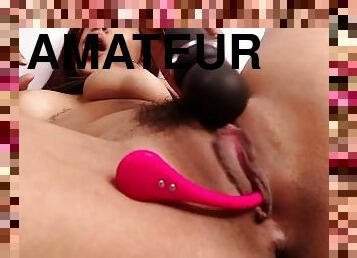 Clit stimultions with my domi CLOSE UP