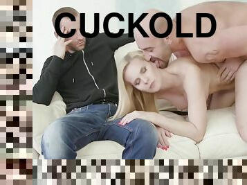 Cuckold Watches His Blonde Wife Getting Dicked With Klara New
