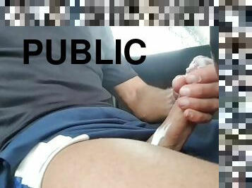 imens-huge, masturbare-masturbation, public, jet-de-sperma, gay, masina, masturbare, sperma, solo, pula