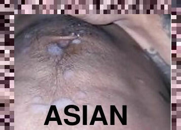 asiatisk, masturbation, amatör, mogen, cumshot, gigantisk-kuk, hindu-kvinnor, sprut, ensam, kuk