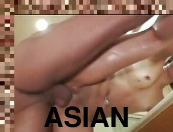 Slim Petite Asian Deeptroated By Her Big Cock American Lover and Fucked Her