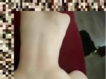 pantat, posisi-seks-doggy-style, orgasme, vagina-pussy, amatir, antar-ras, pasangan, sudut-pandang, sperma, ketat