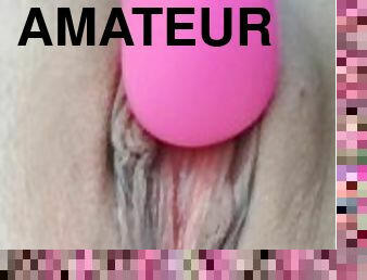 masturbación, orgasmo, coño-pussy, amateur, madurita-caliente, juguete, rubia, bonita, húmedo