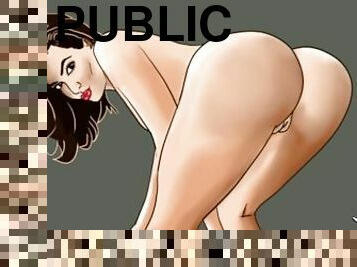 cur, inseland, public, nevasta, milf, adolescenta, sarutand, animatie, hentai, cur-butt