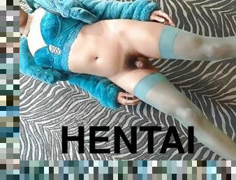 asiatisk, rumpe, shemale, babes, ladyboy, ludder, kjæreste-girlfriend, undertøy, anime, hentai