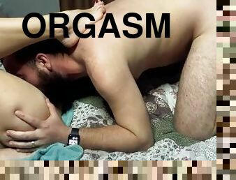 orgasm, tussu, amatöör, beibed, jobipauk, creampie, sperma, oraal, brünett, karm