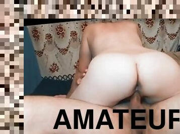 pappa, pussy, amatør, anal, babes, hjemmelaget, kåt, knulling-fucking, barbert, cowgirl