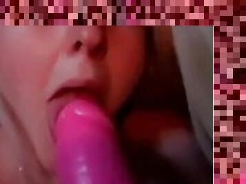 SEXY BIG TITTY BLONDE QUEEN LOVING BIG DILDO