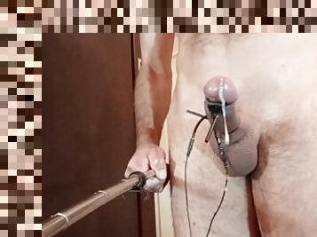 orgasme, kæmpestor-pik, legetøj, bdsm, sperm, fetish, solo, pik