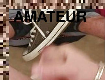 amatör, cumshot, gay, avrunkning, fötter, ensam, twink