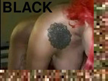 Red Head Teen Bouncing On A Black Cock