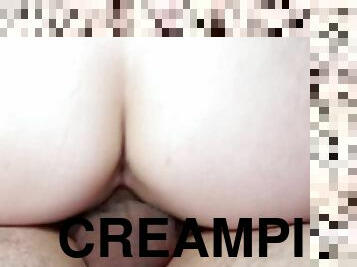 fusk, ekstrem, pussy, kone, amatør, milf, creampie, kåt, husmor, stram