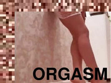 nagymell, maszturbálás, orgazmus, orosz, spriccelés, anális, dupla, láb, vörös, első-alkalom