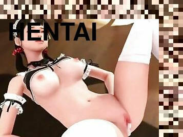 asiatique, cul, gros-nichons, femme-de-ménage, ados, japonais, lingerie, hentai, coquine, 3d