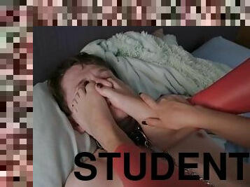 party, student, amatör, kändis, bdsm, fötter, rödhårig, smutsig, pov, college