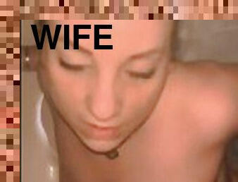 Perfect wife takes her first golden shower. Loves it so much, she lets Hubby give her a facial! Milf