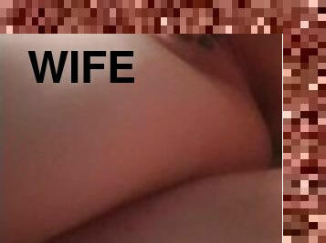 Wife and I masturbating together