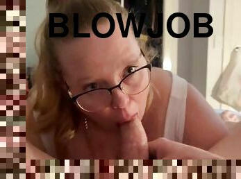 amatör, avsugning, deepthroat, bbw, sväljer, pov, blond, söt, oral, vit