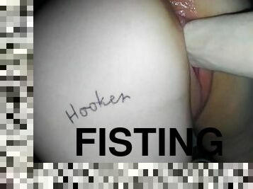 fisting, amatorskie, anal, sperma