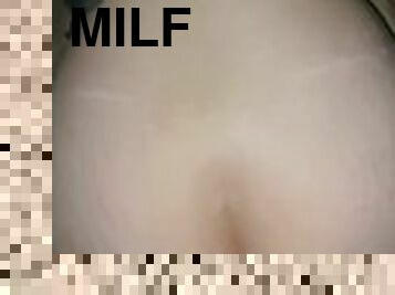 MILF Leg shaking orgasm he came all over her pussy and mushed it in, next time he eating it off her
