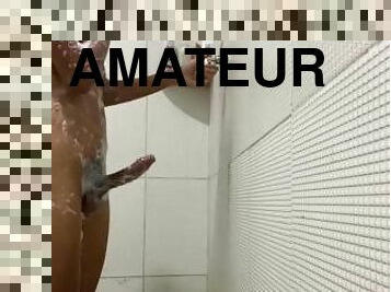 bañando, masturbación, amateur, paja, brasil, primera-vez, perfecto, ducha, a-solas