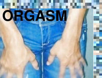 bad, orgasm, pissande, kvinnligt-sprut, brasilien, petit, dusch, ensam, jeans, påklätt-sex