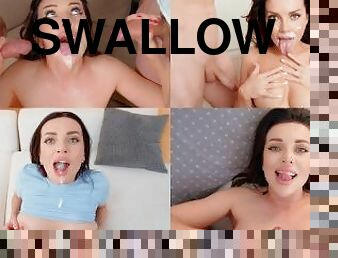 amatør, blowjob, cumshot, milf, compilation, svelging, dobbel, pov, facial, cum