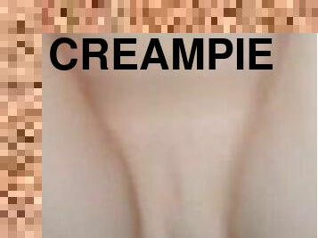 Creamy fill-up messy creampie