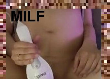 hundestilling, orgasme, fisse-pussy, milf, legetøj, snæver, pik