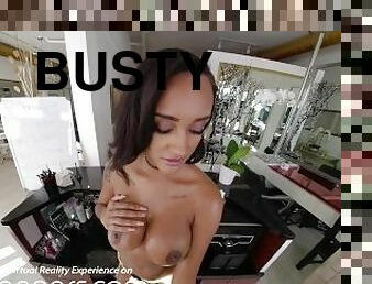 VR BANGERS Busty Black Zoey Sinn Needs Nasty Pussy Massage