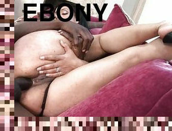 Ebony Babe Toyed And Analed By Black Cock
