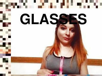 papa, lunettes, masturbation, amateur, ados, rousse, mignonne, petite, fétiche, pappounet