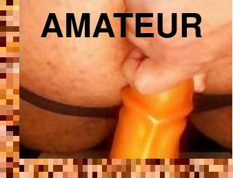 svær, monster, amatør, anal, homofil, latina, rumpe-booty, riding, dildo, rumpe-butt