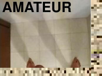 Solo Male Masturbation - Cum on the wall lol