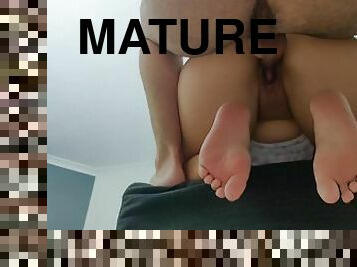 Mature maid gets internal cumshot