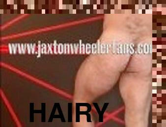 Hairy Muscle man flexing - Jaxton Wheeler