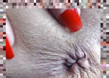 Anna's Hairy Butthole Super Closeup