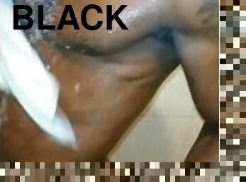 GORILLA PUNCHER WAKES UP IN ARUBA AND GETS HELP WASHING FAT BLACK DICK!!!!!!!!