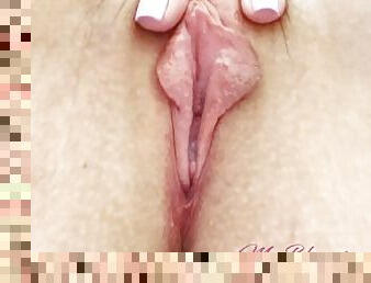 klitoris, onani, orgasme, pussy, amatør, perfekt, våt