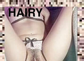 HAIRY WAIFU LOVES RIDING DILDO! - Horny Trixie