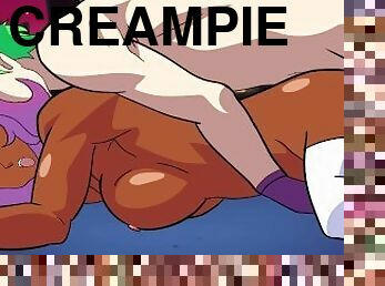 creampie, kjæreste-girlfriend, cum, anime, hentai, kjæreste