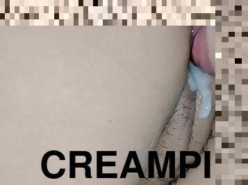 Iputok Mo sa Puke Saka Mo Dilaan Yung Tamod!" Creampie Cuckold Cleanup