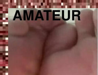 amatør, fødder, synsvinkel, fetish, solo