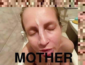 Wow! Fucking Neighbours Girlfriend IN BATHROOM! A lot of Cum on Her Face!