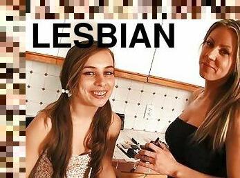 pillu-pussy, lesbo-lesbian, milf, pornotähti, äityli, suuteleminen, tiukka, äiti, perä-butt, kokenut