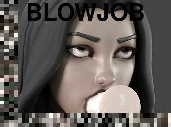 Cartoon blowjob Part 2