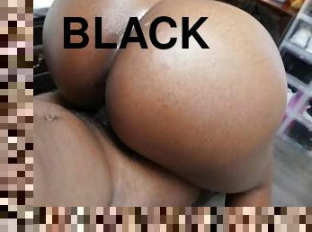 Big ass black girl rides BBC like no other girl before